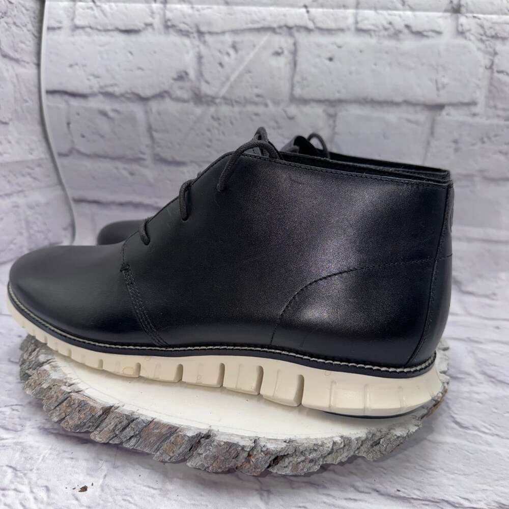 Cole Haan Mens Zerogrand Chukka Boot Size 12M Black White NWOB - Picture 10 of 15